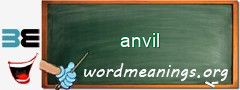 WordMeaning blackboard for anvil